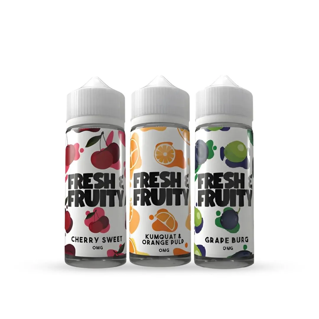 Fresh & Fruity 100ml Shortfill E-Liquids - Only £7.79