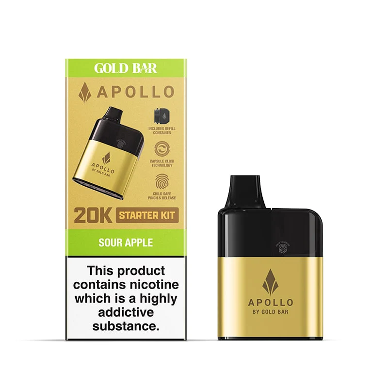 Gold Bar Apollo 20K Puffs Prefilled Vape Kit