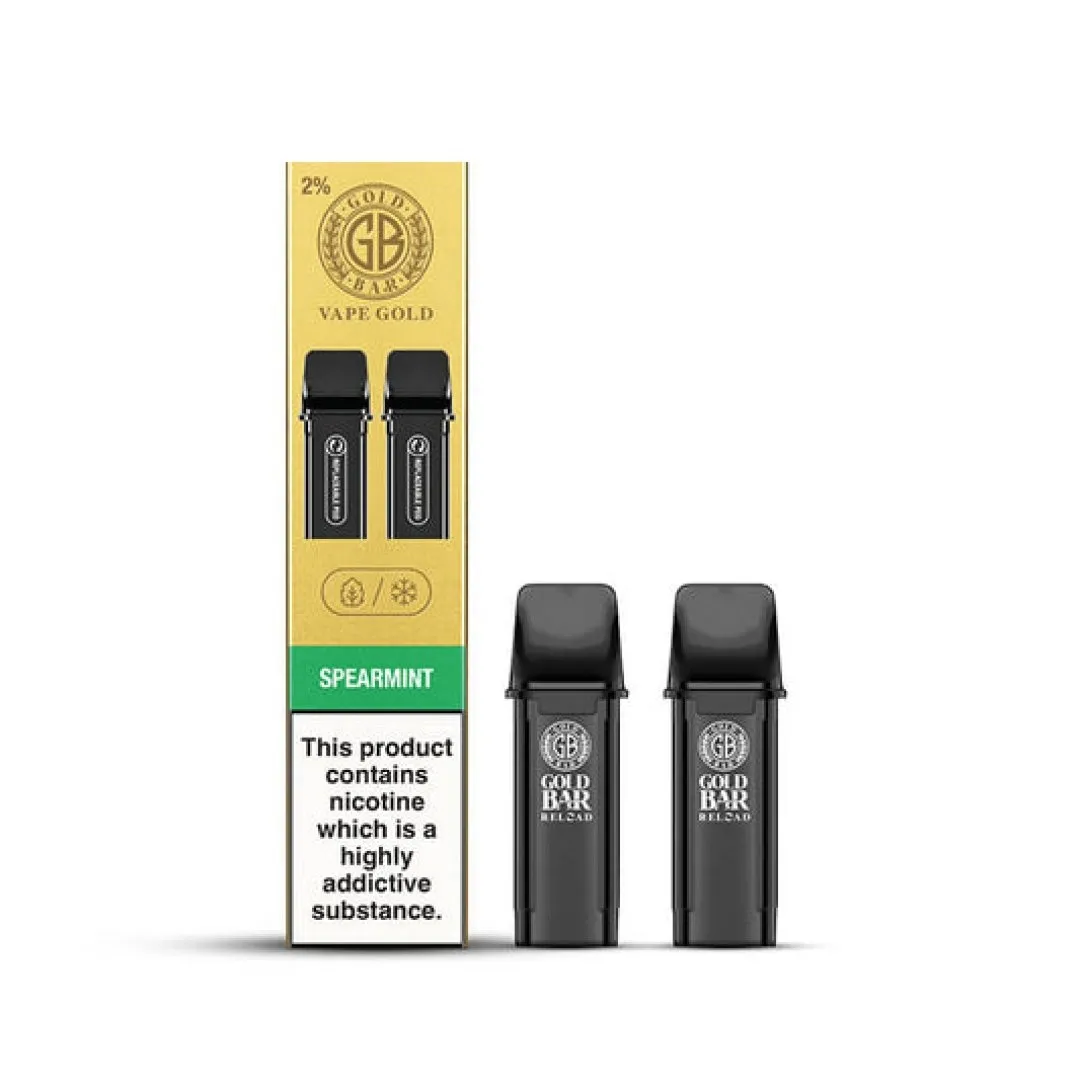 Gold Bar Reload Prefilled Pods and Kit - Only £2.79