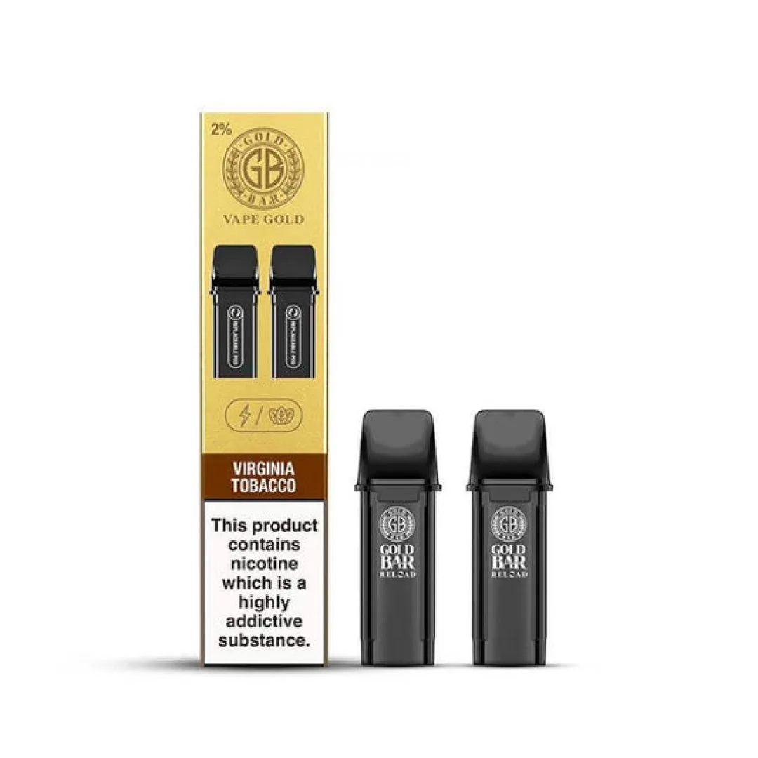 Gold Bar Reload Prefilled Pods and Kit - Only £2.79