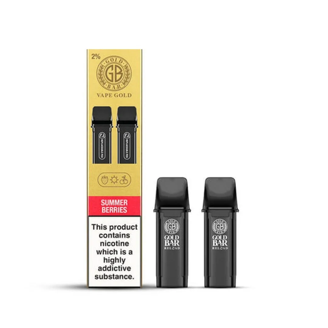 Gold Bar Reload Prefilled Pods and Kit - Only £2.79
