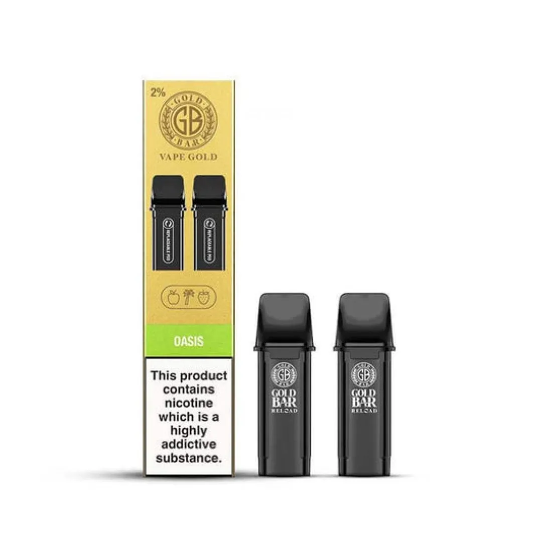 Gold Bar Reload Prefilled Pods and Kit - Only £2.79