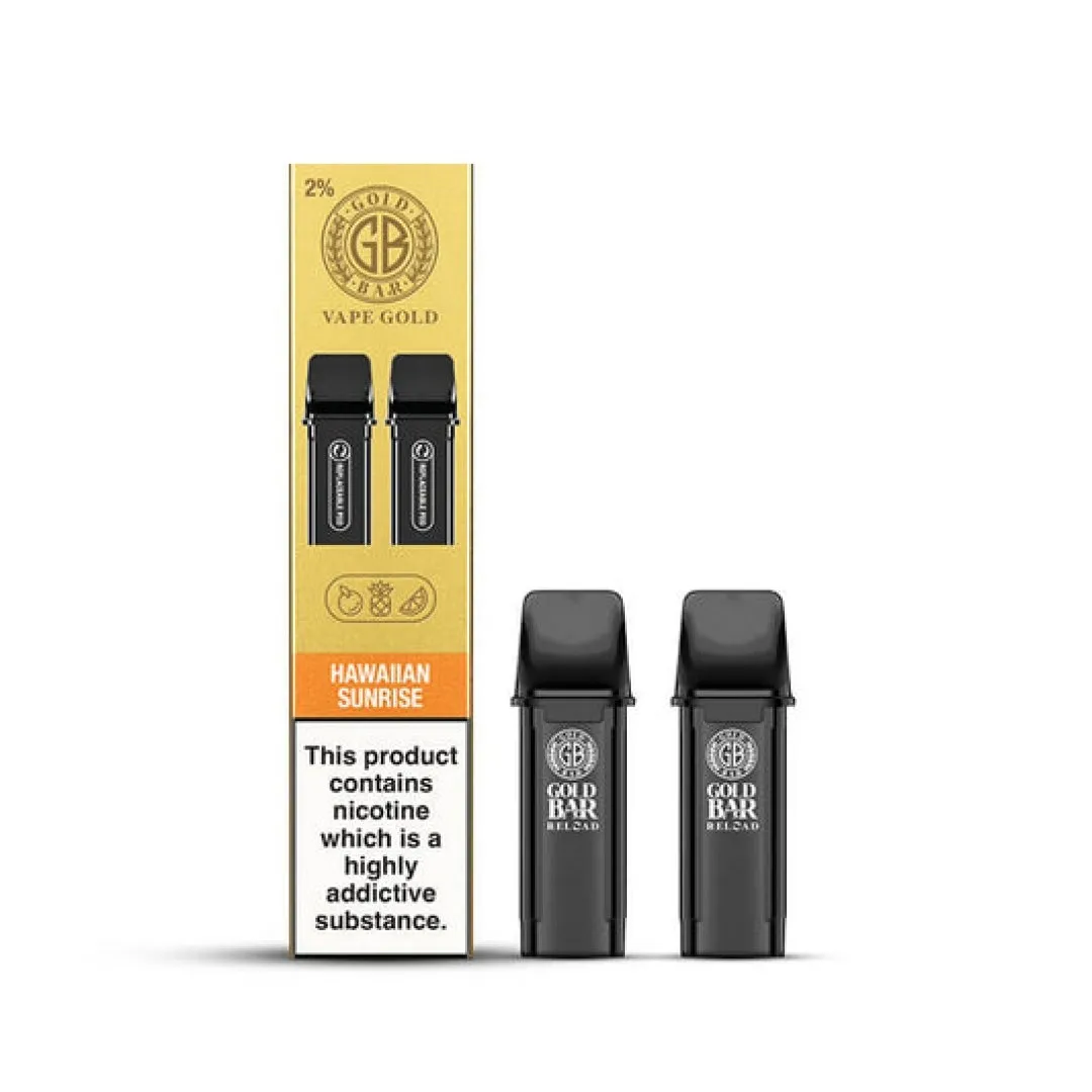 Gold Bar Reload Prefilled Pods and Kit - Only £2.79