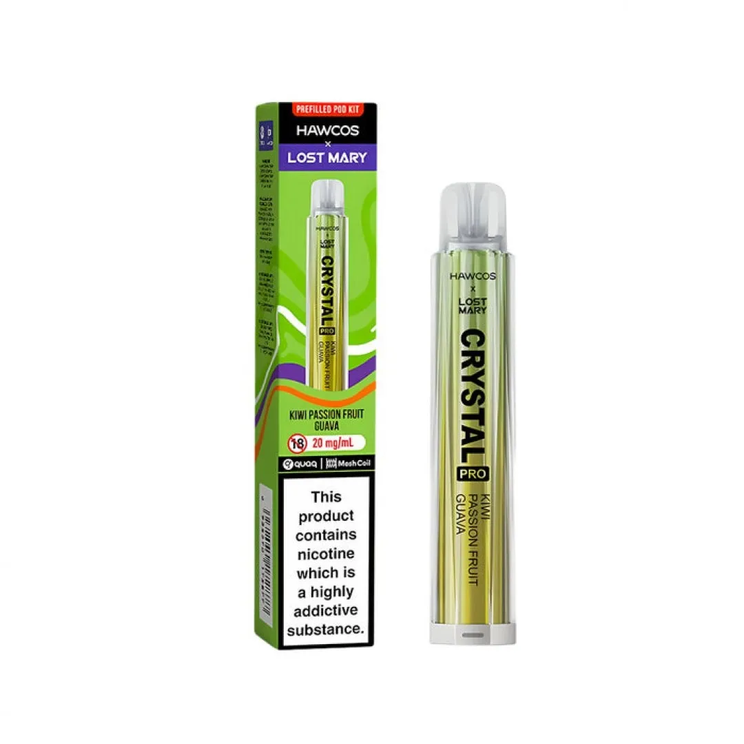 Hawcos x Lost Mary Crystal Pro 600 Puffs Prefilled Vape Kit