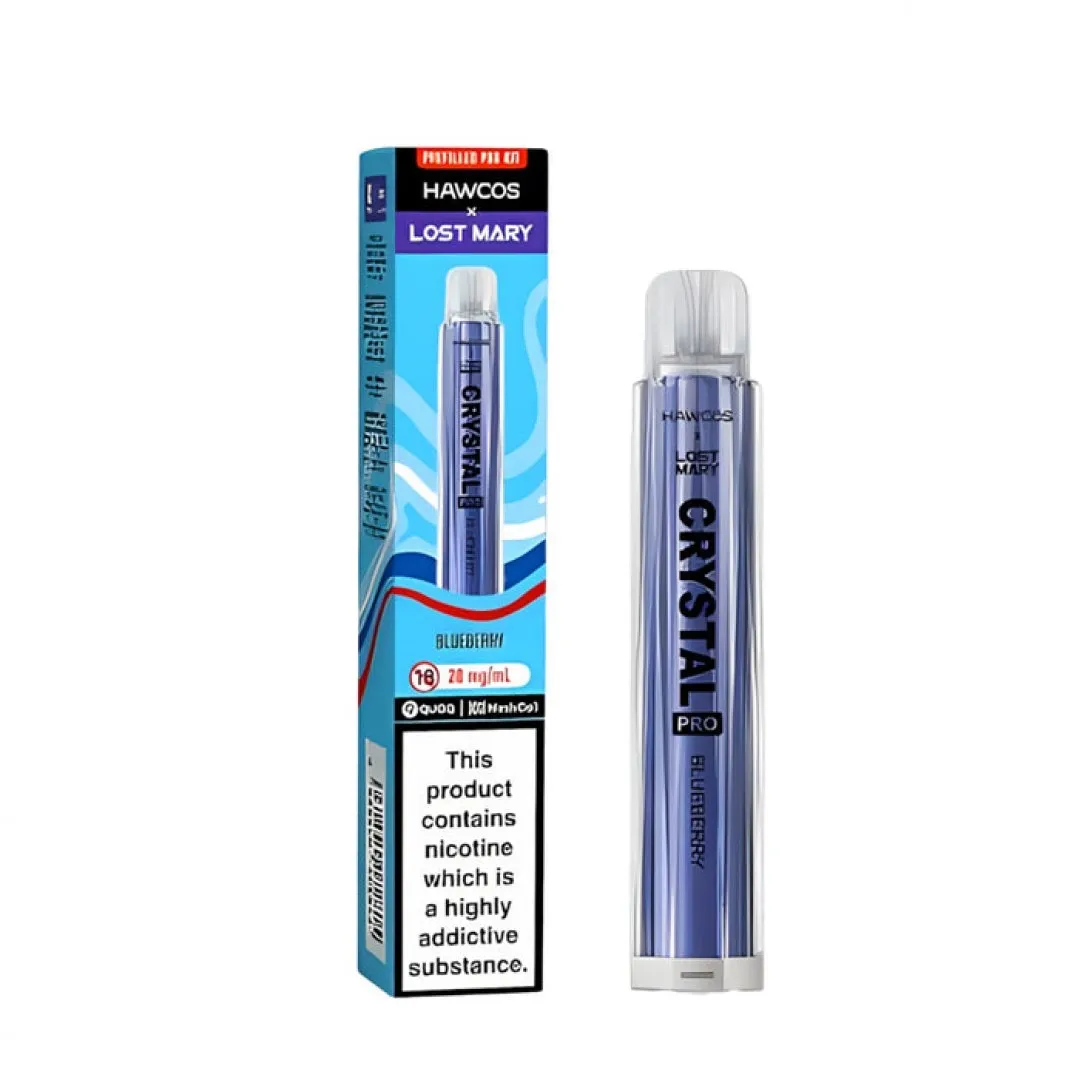 Hawcos x Lost Mary Crystal Pro 600 Puffs Prefilled Vape Kit