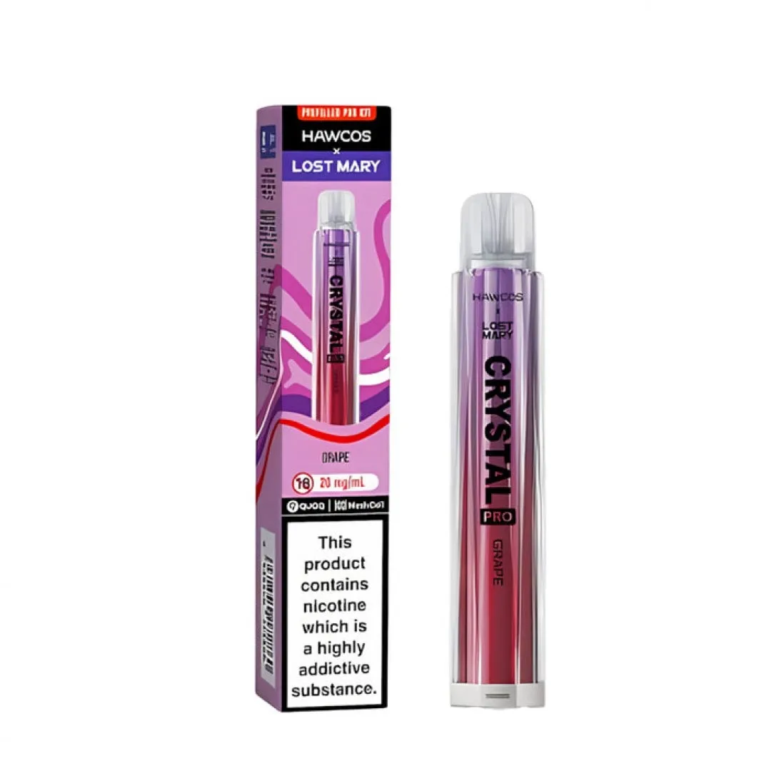 Hawcos x Lost Mary Crystal Pro 600 Puffs Prefilled Vape Kit