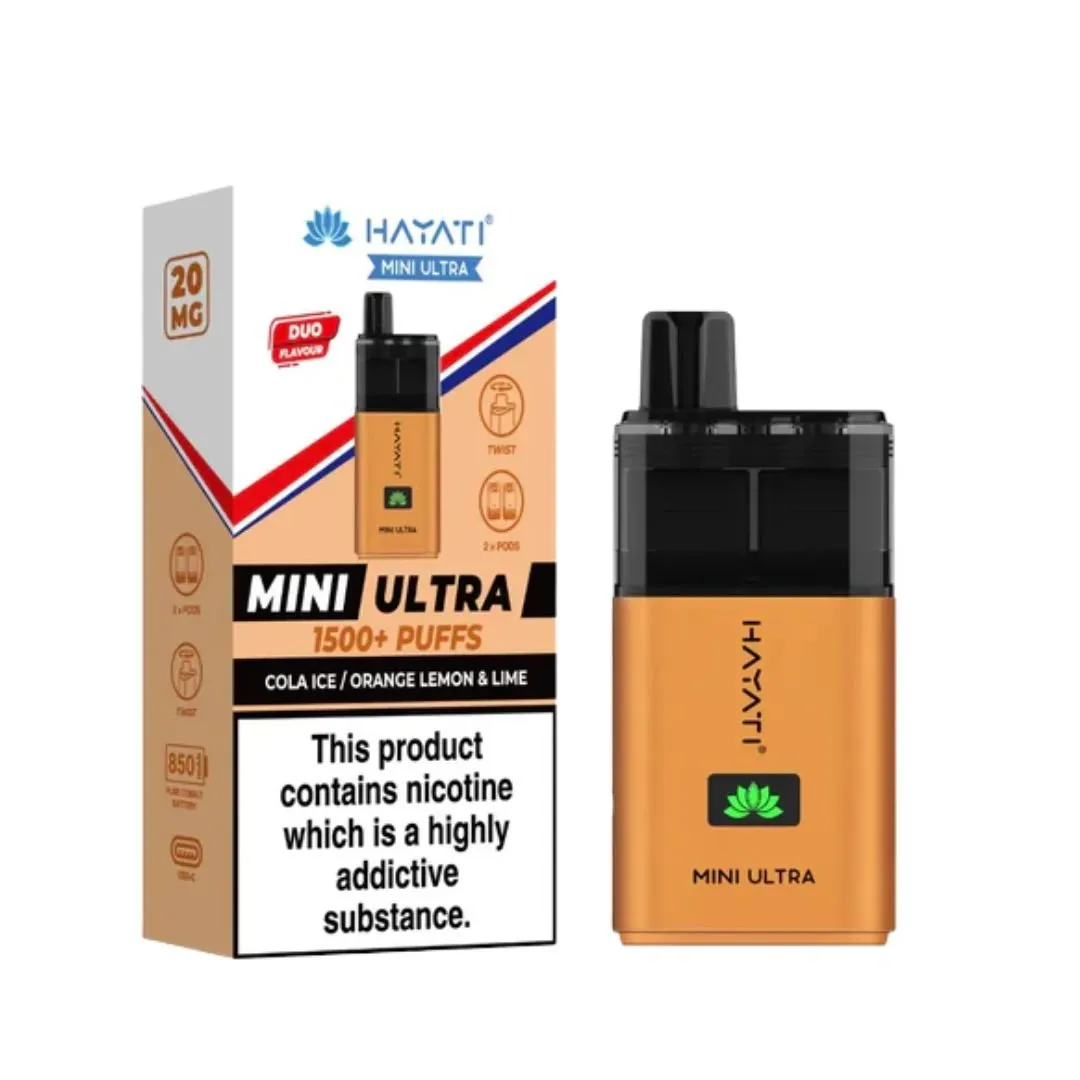 Hayati Mini Ultra 1500 Puffs Prefilled Vape kit - £7.39