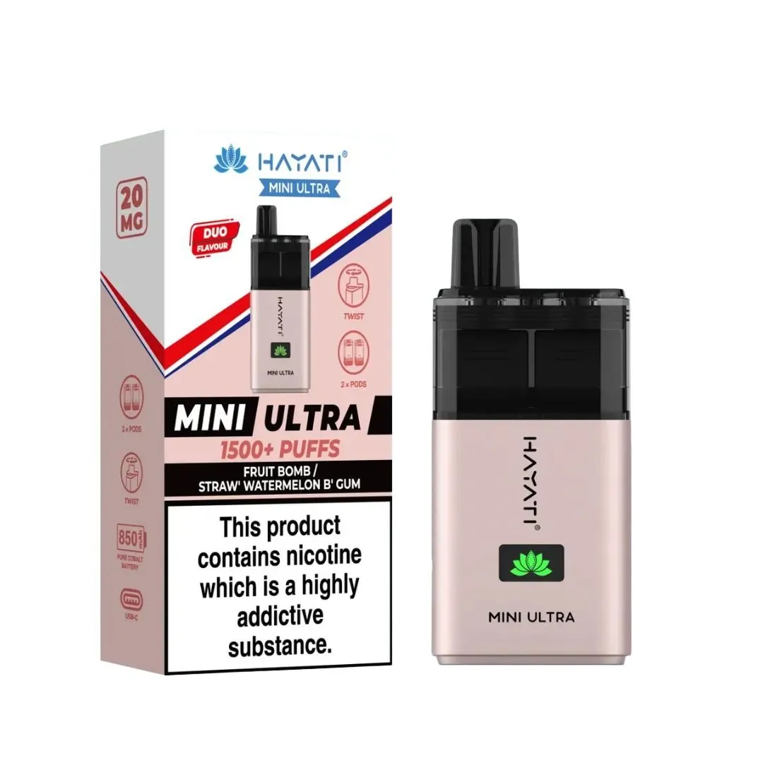 Hayati Mini Ultra 1500 Puffs Prefilled Vape kit - £7.39