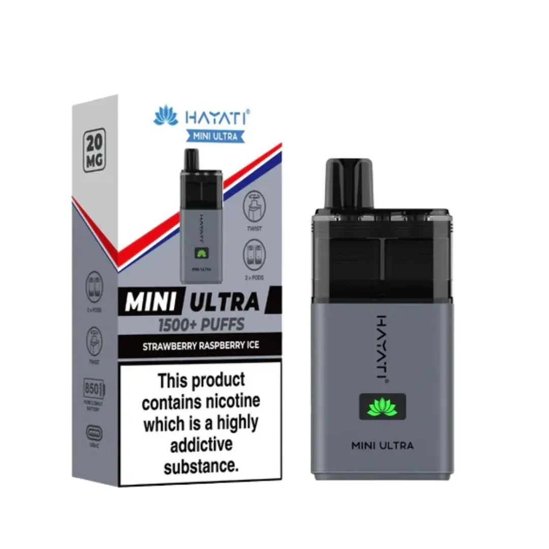 Hayati Mini Ultra 1500 Puffs Prefilled Vape kit - £7.39