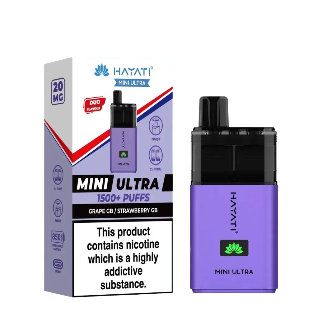 Hayati Mini Ultra 1500 Puffs Prefilled Vape kit - £7.39