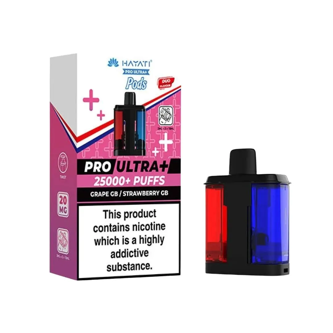 Hayati Pro Ultra Plus 25K Prefilled Pods - Only £6.65