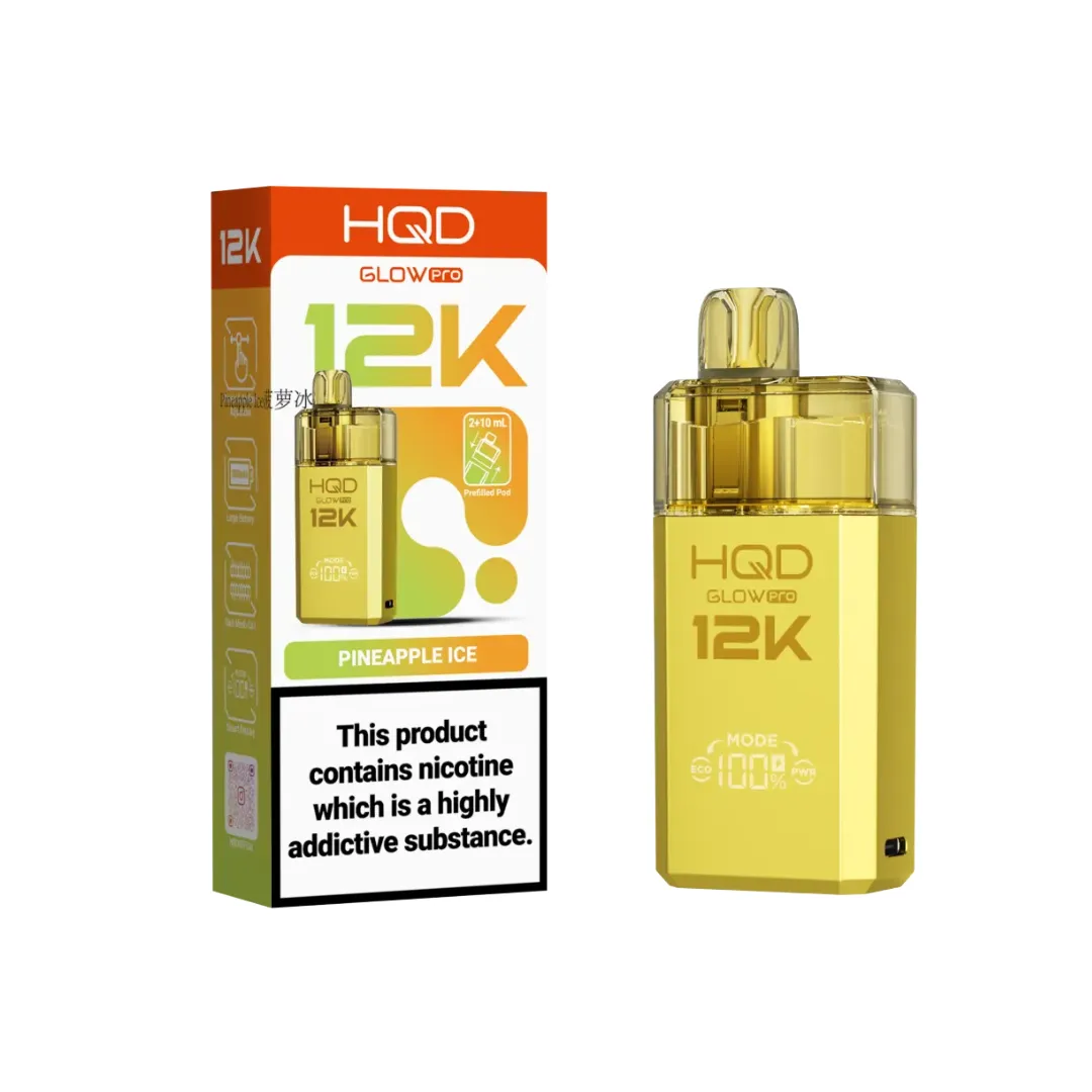 HQD Glow Pro 12K Puffs Prefilled Pod Kit | Only £8.29
