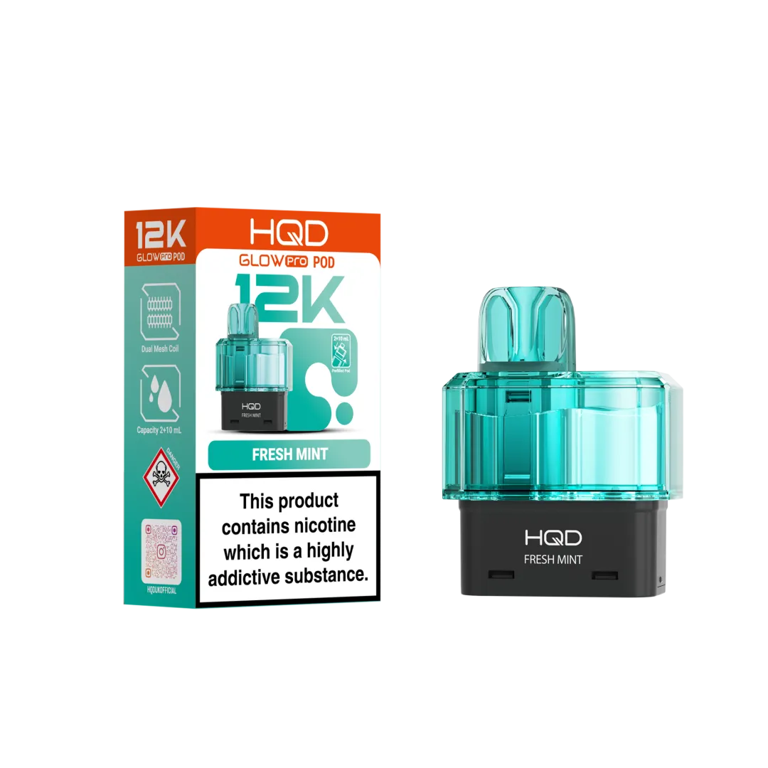 HQD Glow Pro 12K Prefilled Pods | Shop Now £6.29