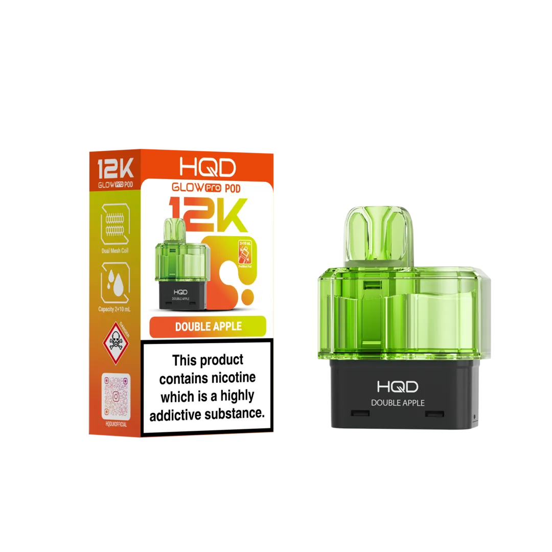 HQD Glow Pro 12K Prefilled Pods | Shop Now £6.29