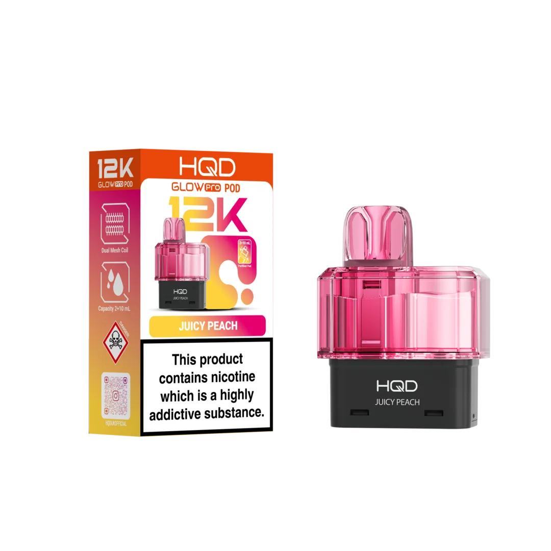 HQD Glow Pro 12K Prefilled Pods | Shop Now £6.29