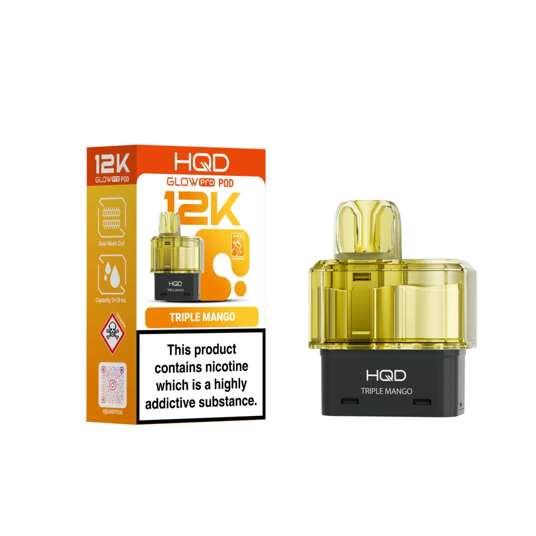 HQD Glow Pro 12K Prefilled Pods | Shop Now £6.29