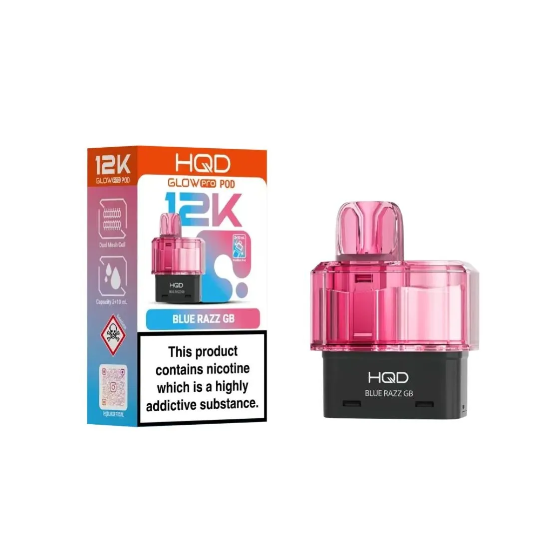 HQD Glow Pro 12K Prefilled Pods | Shop Now £6.29