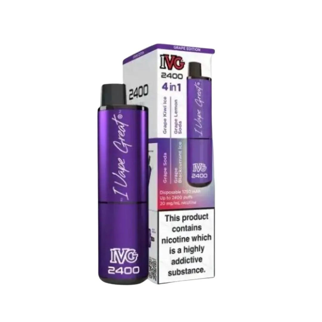 IVG 2400 4 in 1 Refillable Vape | 4 for £42