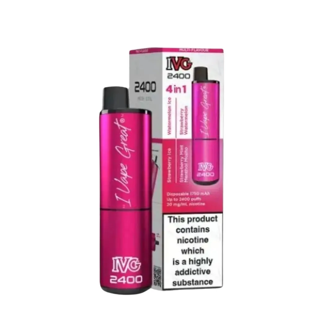 IVG 2400 4 in 1 Refillable Vape | 4 for £42