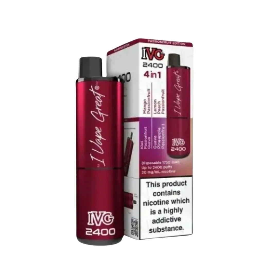 IVG 2400 4 in 1 Refillable Vape | 4 for £42