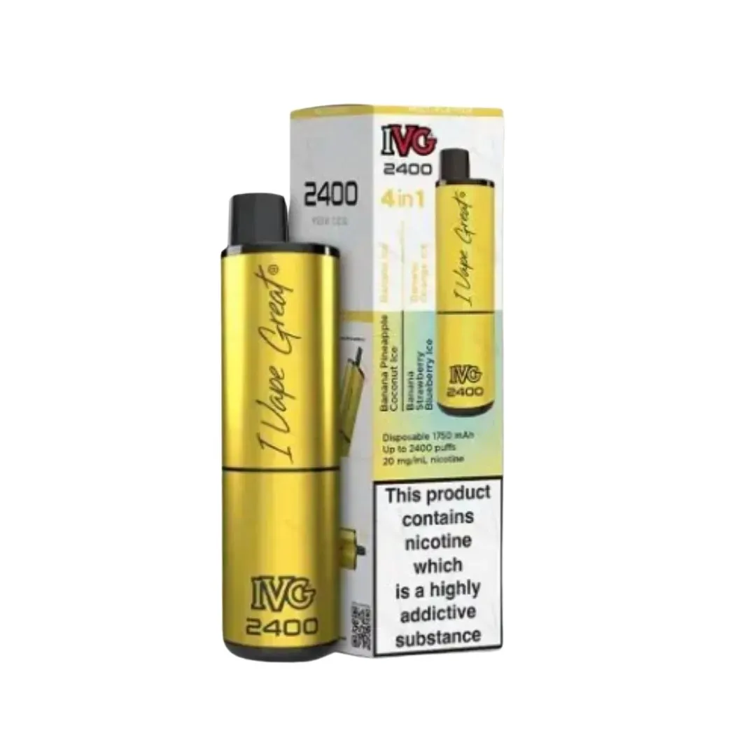 IVG 2400 4 in 1 Refillable Vape | 4 for £42