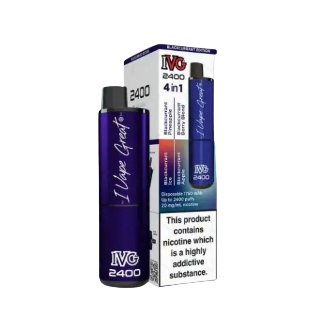 IVG 2400 4 in 1 Refillable Vape | 4 for £42