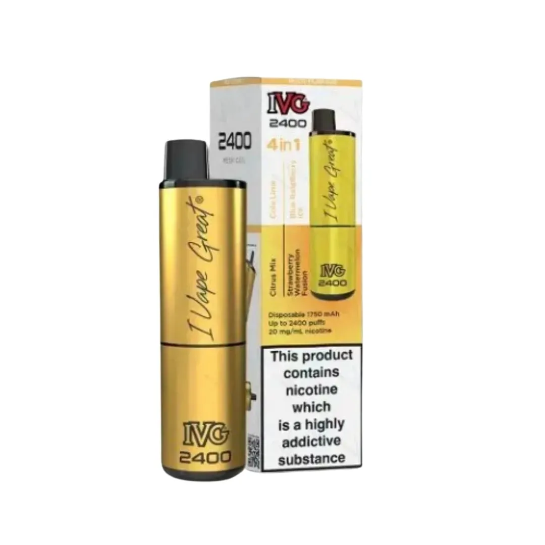 IVG 2400 4 in 1 Refillable Vape | 4 for £42