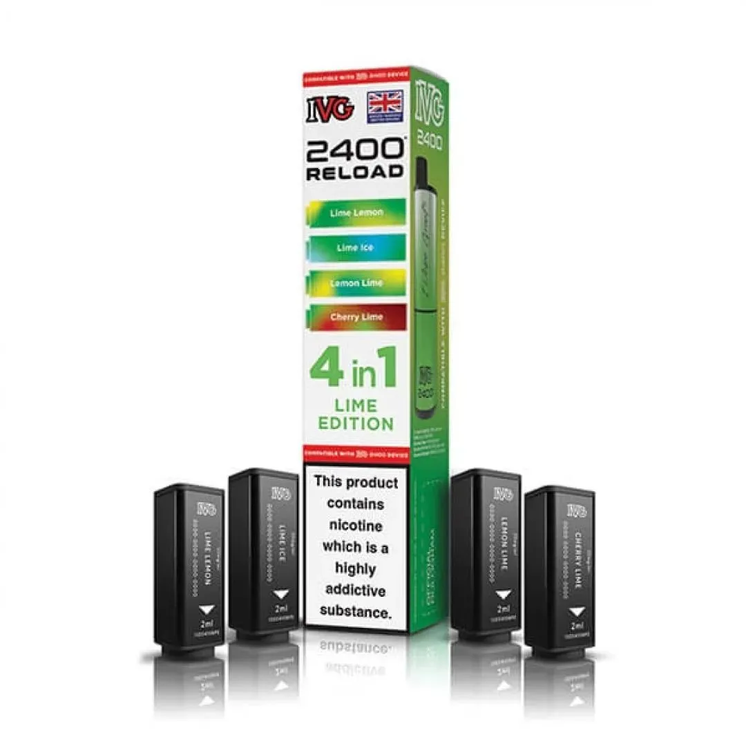 Buy IVG 2400 Reload 4-in-1 Prefilled Pods Online - £7.49