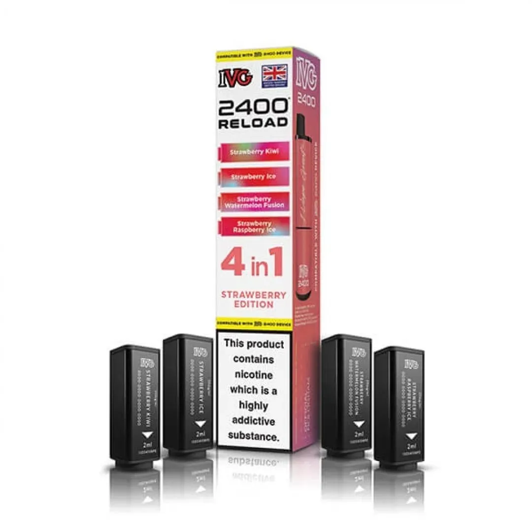 Buy IVG 2400 Reload 4-in-1 Prefilled Pods Online - £7.49