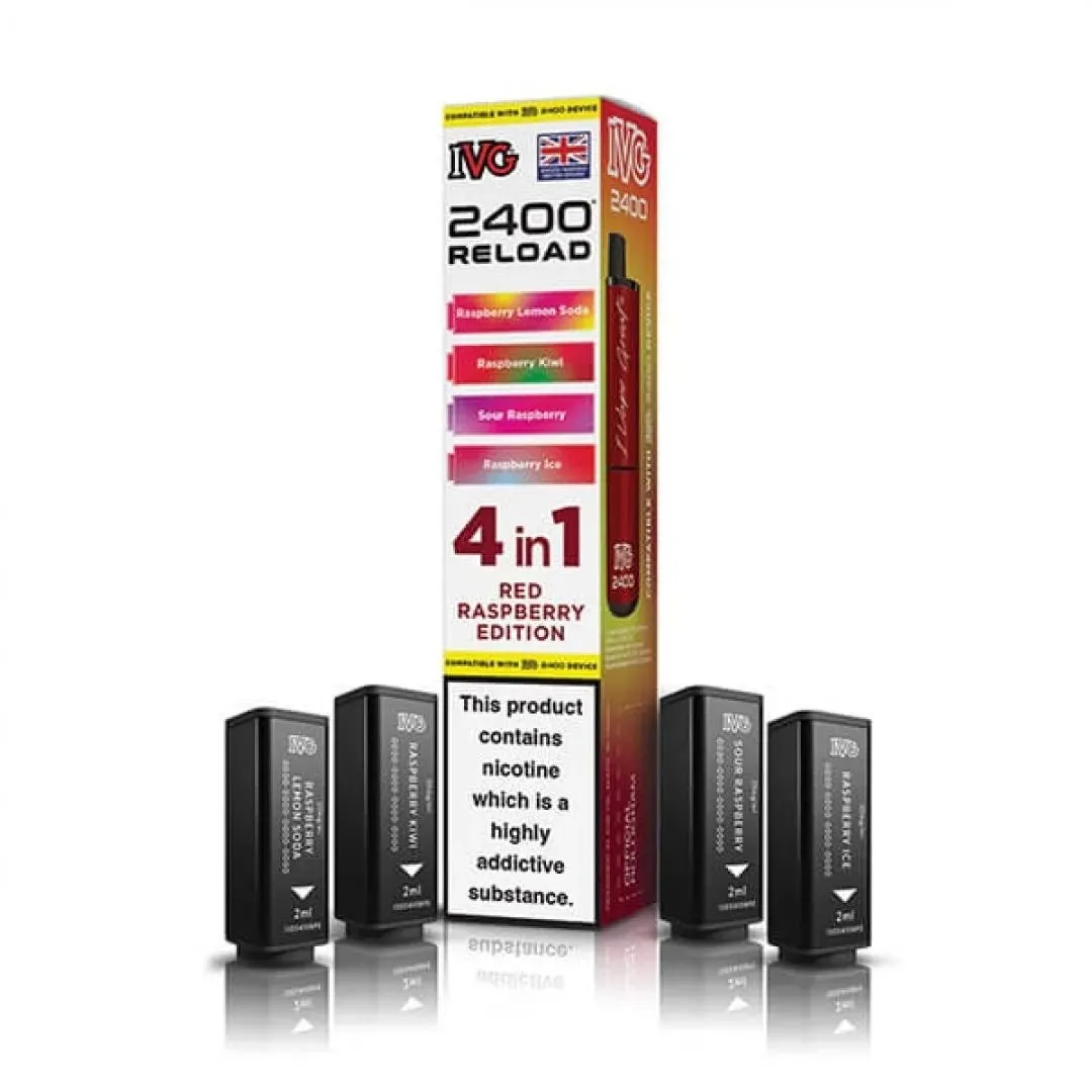 Buy IVG 2400 Reload 4-in-1 Prefilled Pods Online - £7.49