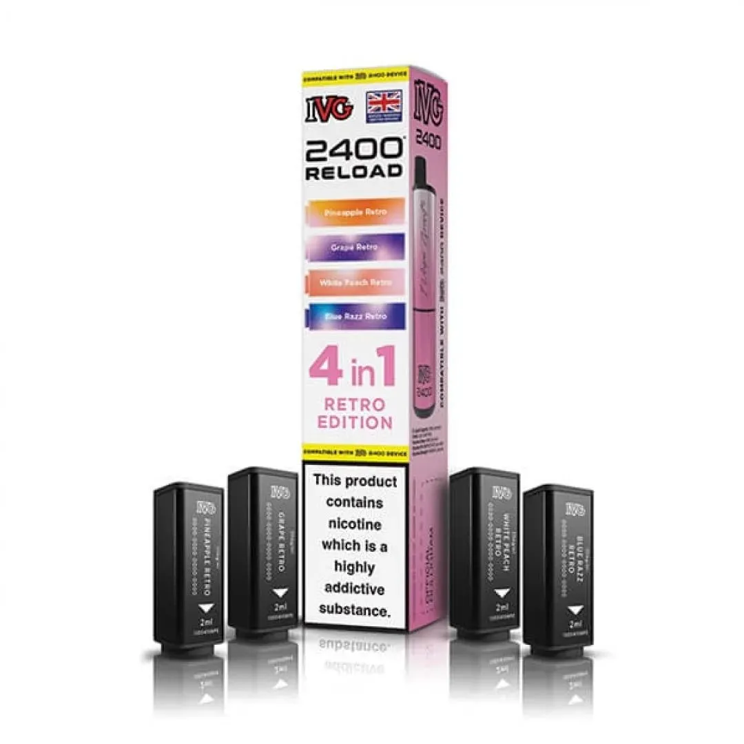 Buy IVG 2400 Reload 4-in-1 Prefilled Pods Online - £7.49
