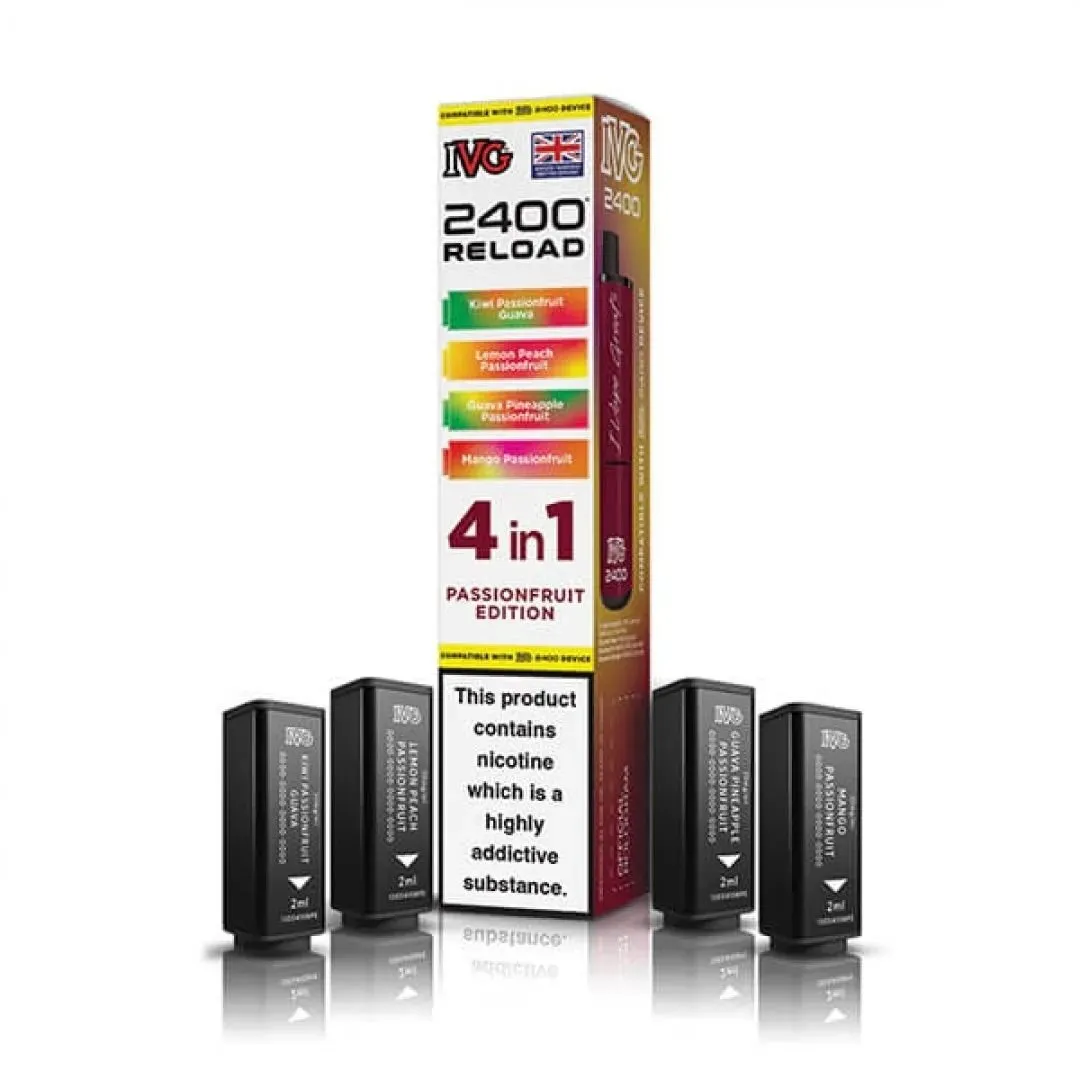 Buy IVG 2400 Reload 4-in-1 Prefilled Pods Online - £7.49