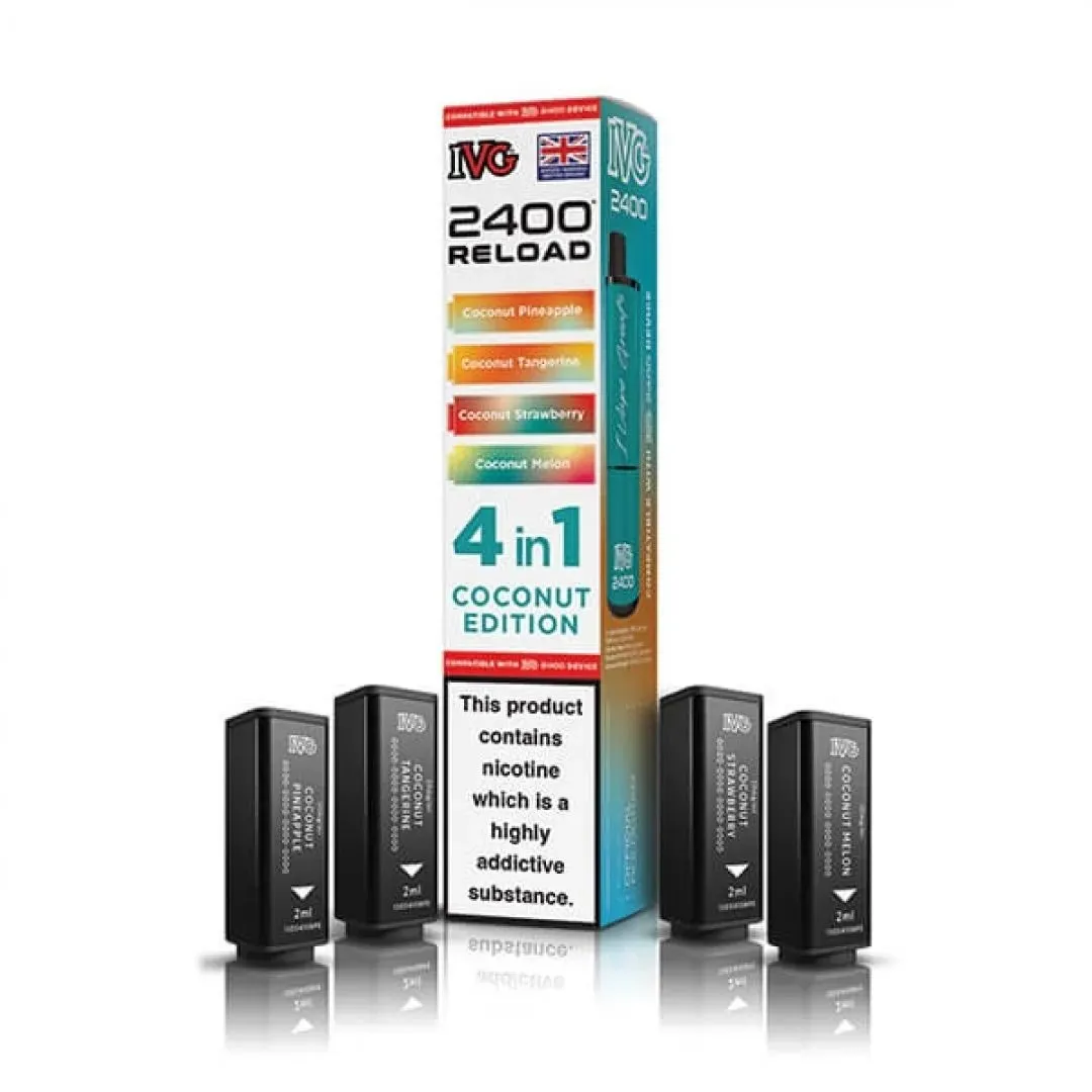 Buy IVG 2400 Reload 4-in-1 Prefilled Pods Online - £7.49