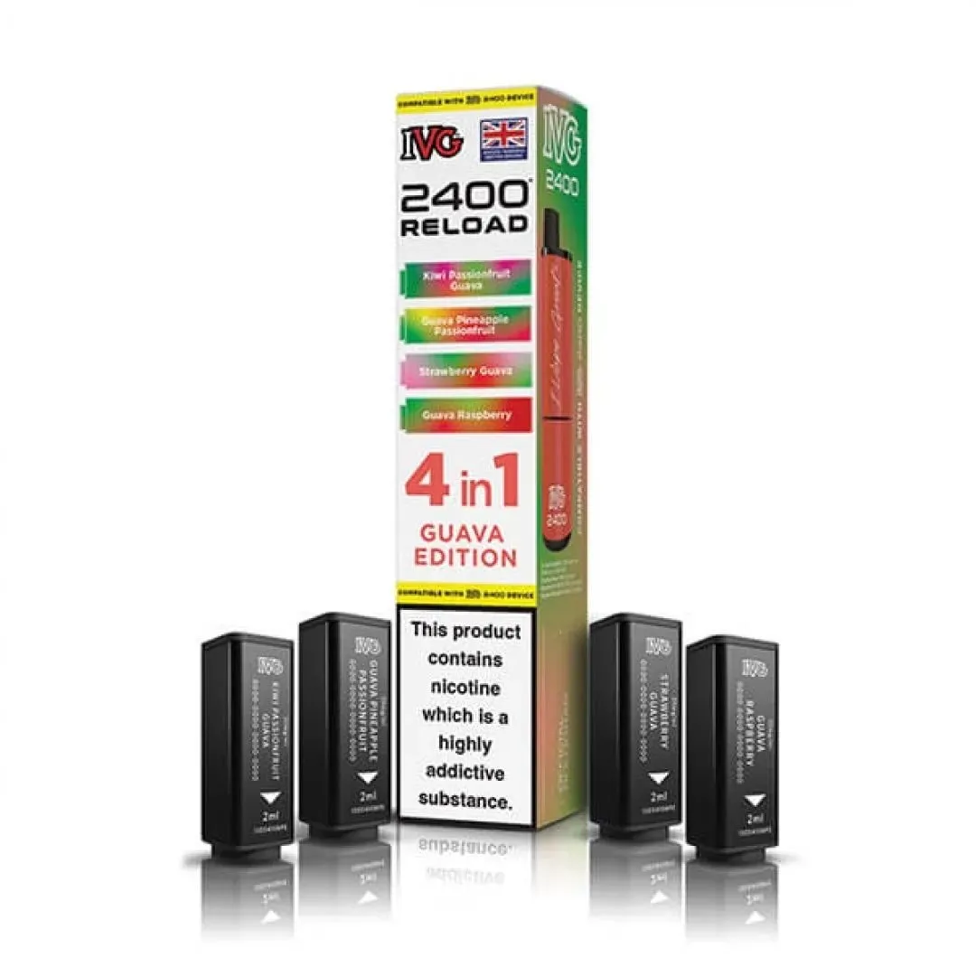 Buy IVG 2400 Reload 4-in-1 Prefilled Pods Online - £7.49