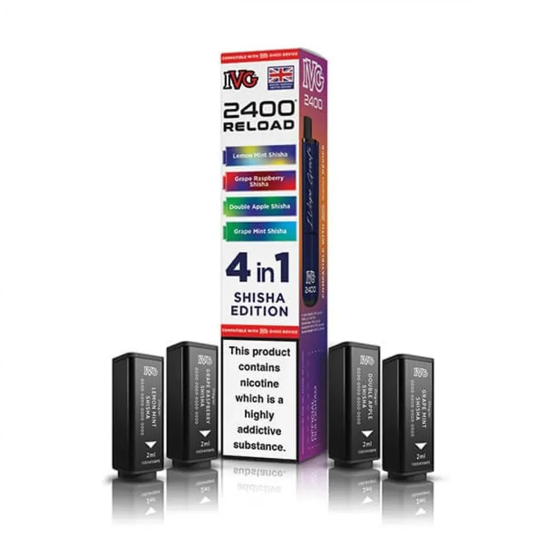 Buy IVG 2400 Reload 4-in-1 Prefilled Pods Online - £7.49