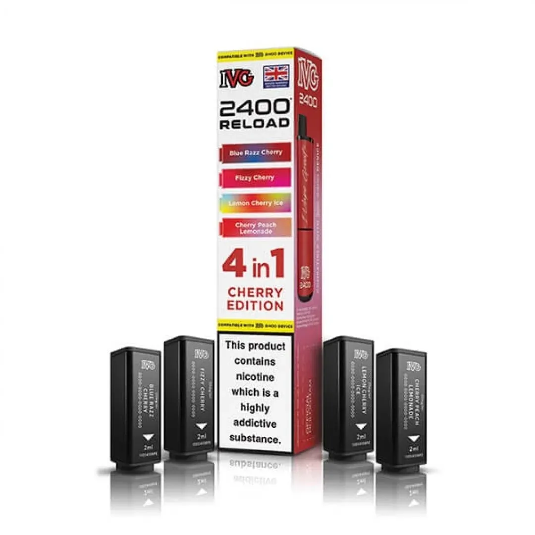 Buy IVG 2400 Reload 4-in-1 Prefilled Pods Online - £7.49