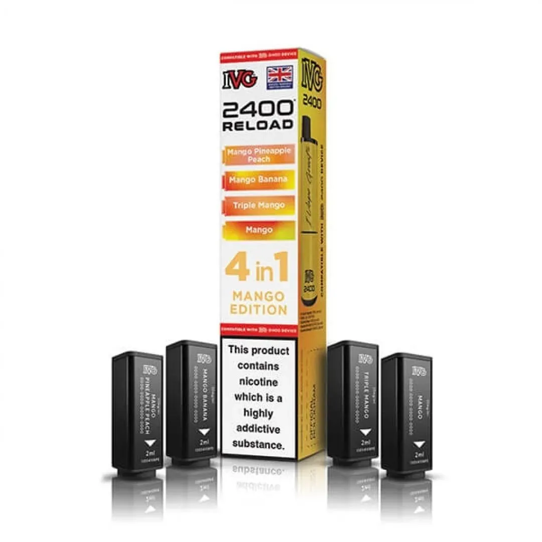 Buy IVG 2400 Reload 4-in-1 Prefilled Pods Online - £7.49