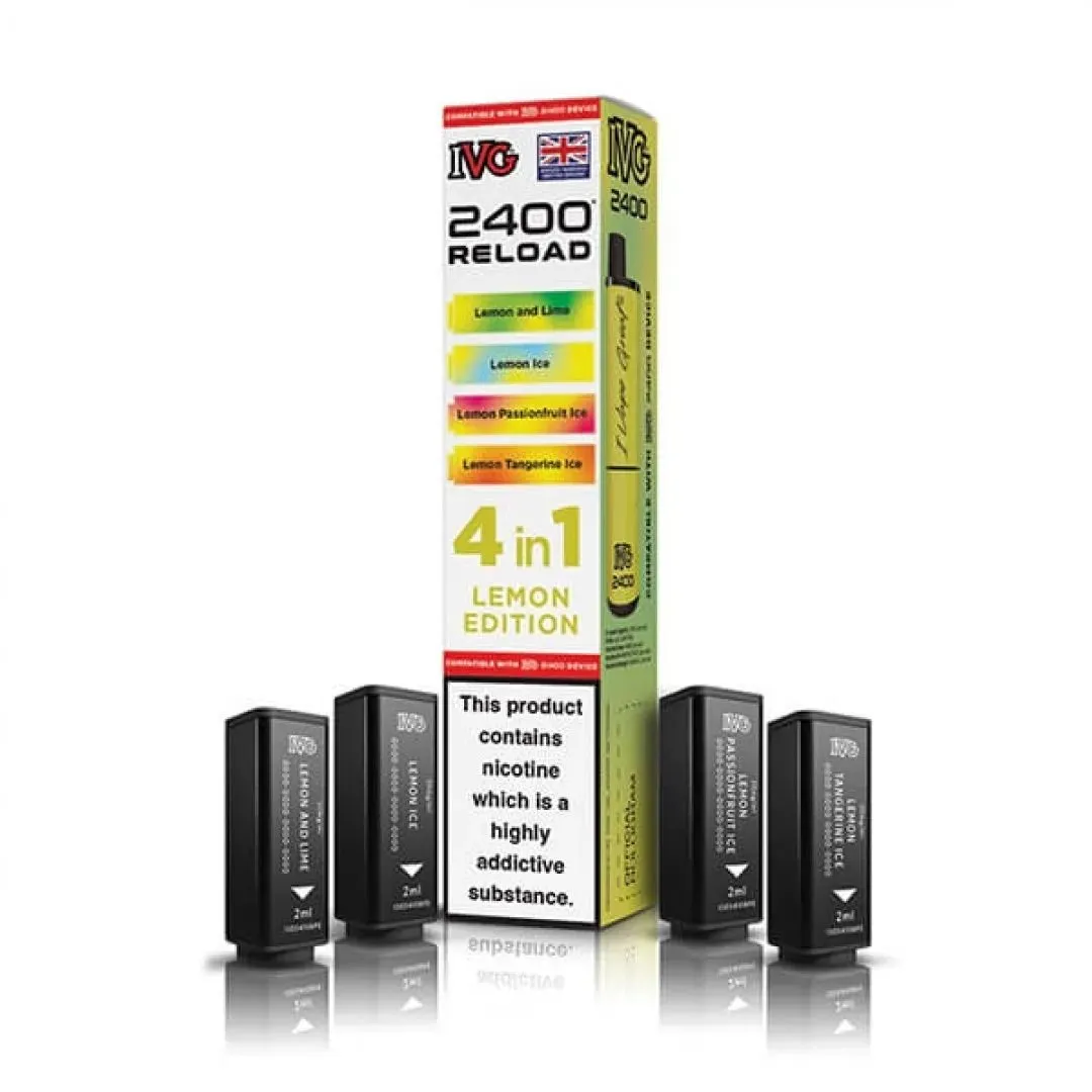 Buy IVG 2400 Reload 4-in-1 Prefilled Pods Online - £7.49