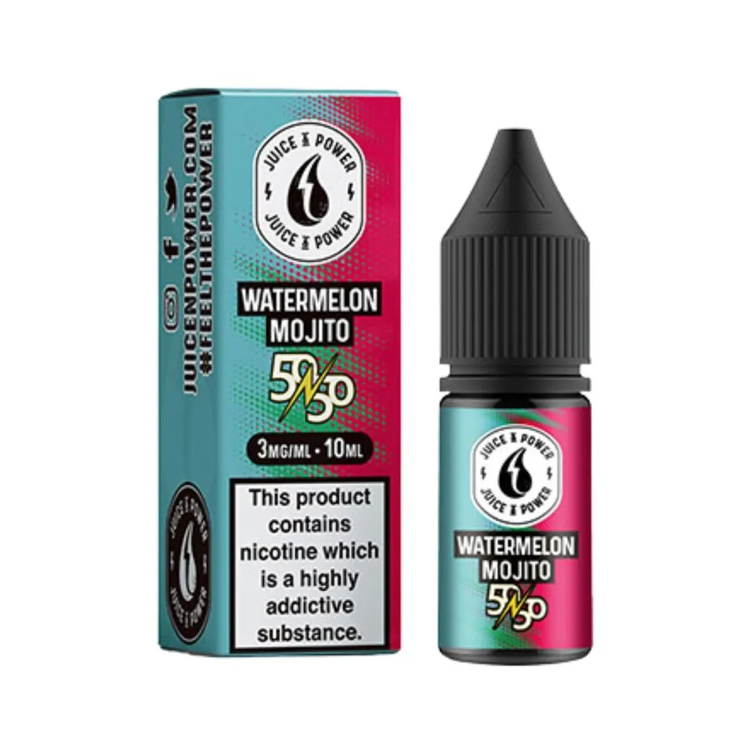 Juice & Power 50:50 VG/PG 10ml E-Liquid | Any 4 For £14