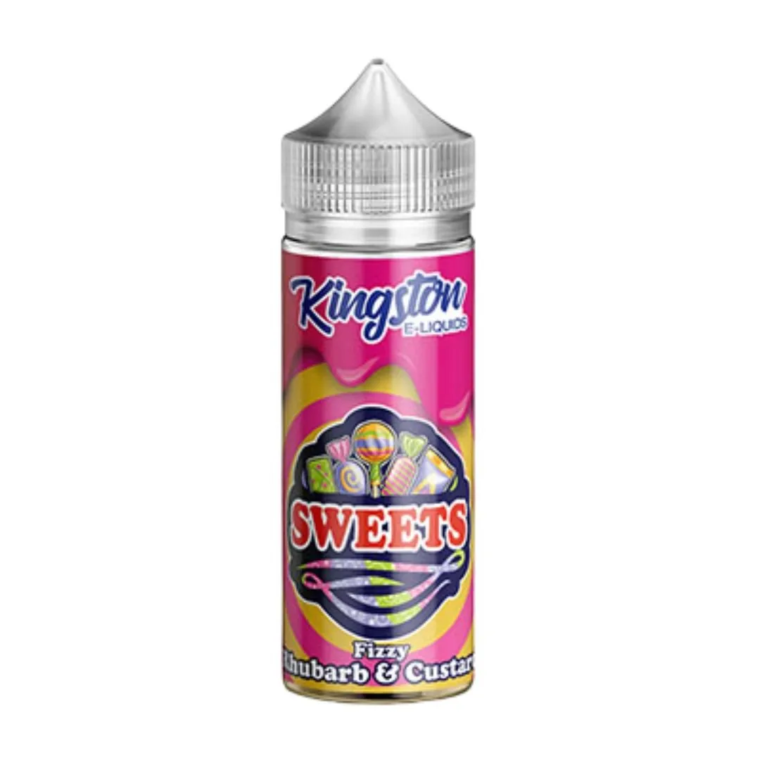 Kingston Eliquids Sweets Fizzy Rhubarb Custard 120ml E-liquid