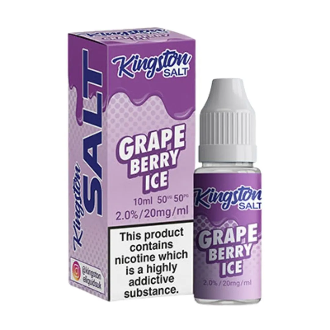 Kingston Salts Grape Berry Ice 10ml E-liquid | Buy Now