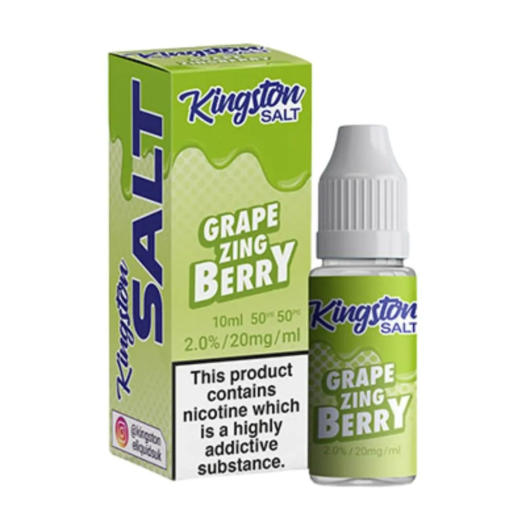 Kingston Salts Grape Zingberry 10ml E-liquid | Buy 4 For £10