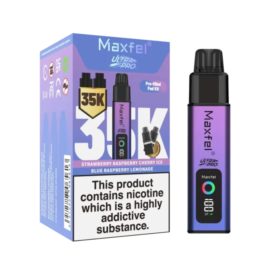 Maxfel Ultra Pro 35000 Pre-Filled Vape Kit - Only £9.99