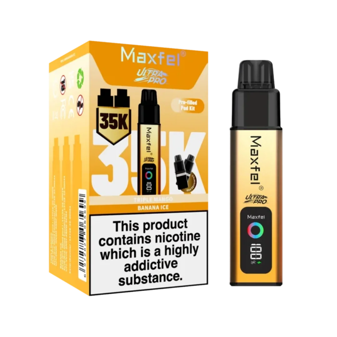 Maxfel Ultra Pro 35000 Pre-Filled Vape Kit - Only £9.99