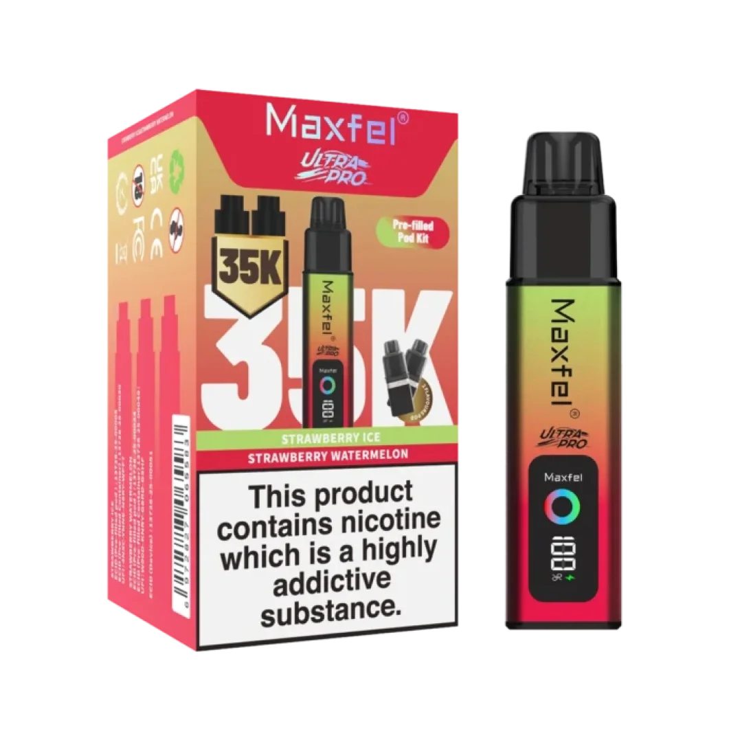 Maxfel Ultra Pro 35000 Pre-Filled Vape Kit - Only £9.99
