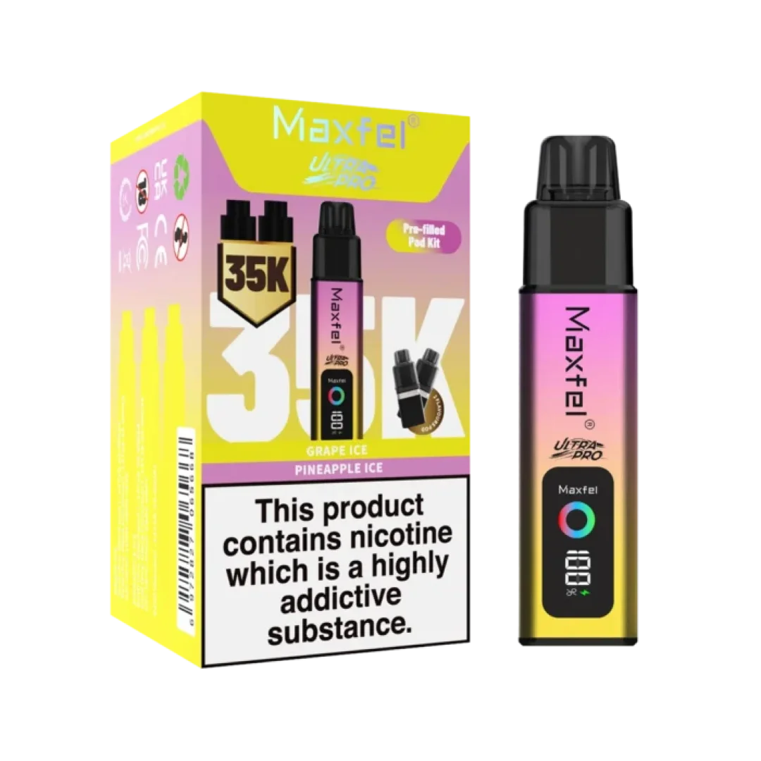 Maxfel Ultra Pro 35000 Pre-Filled Vape Kit - Only £9.99