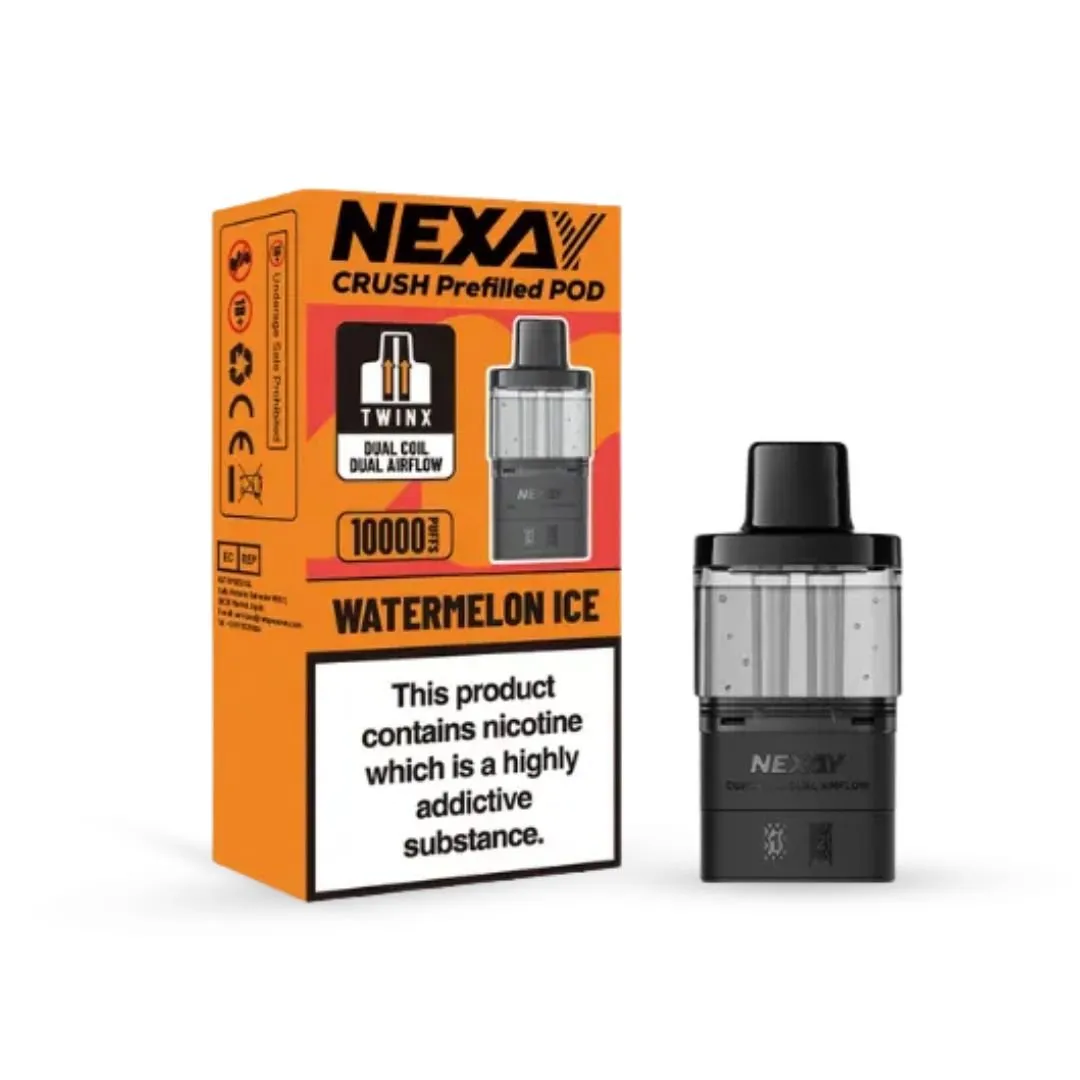 Nexay Crush 10K Prefilled Pods Starting at £7.79 Only