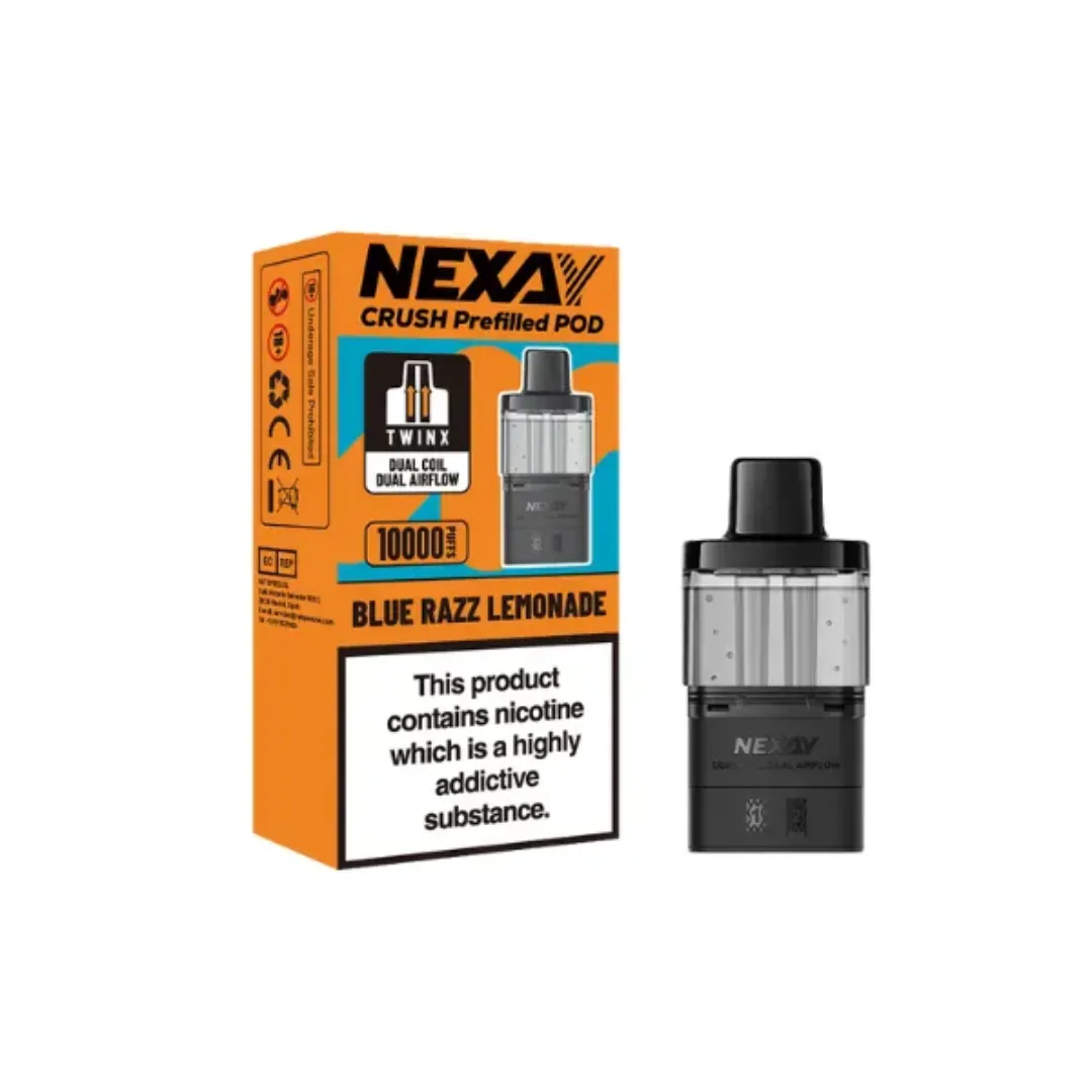 Nexay Crush 10K Prefilled Pods Starting at £7.79 Only