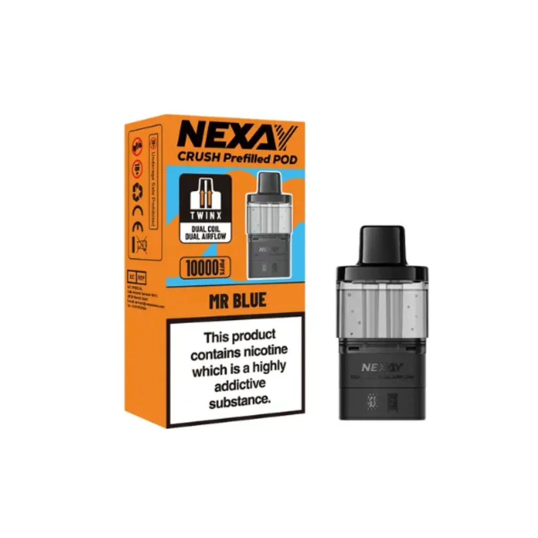 Nexay Crush 10K Prefilled Pods Starting at £7.79 Only