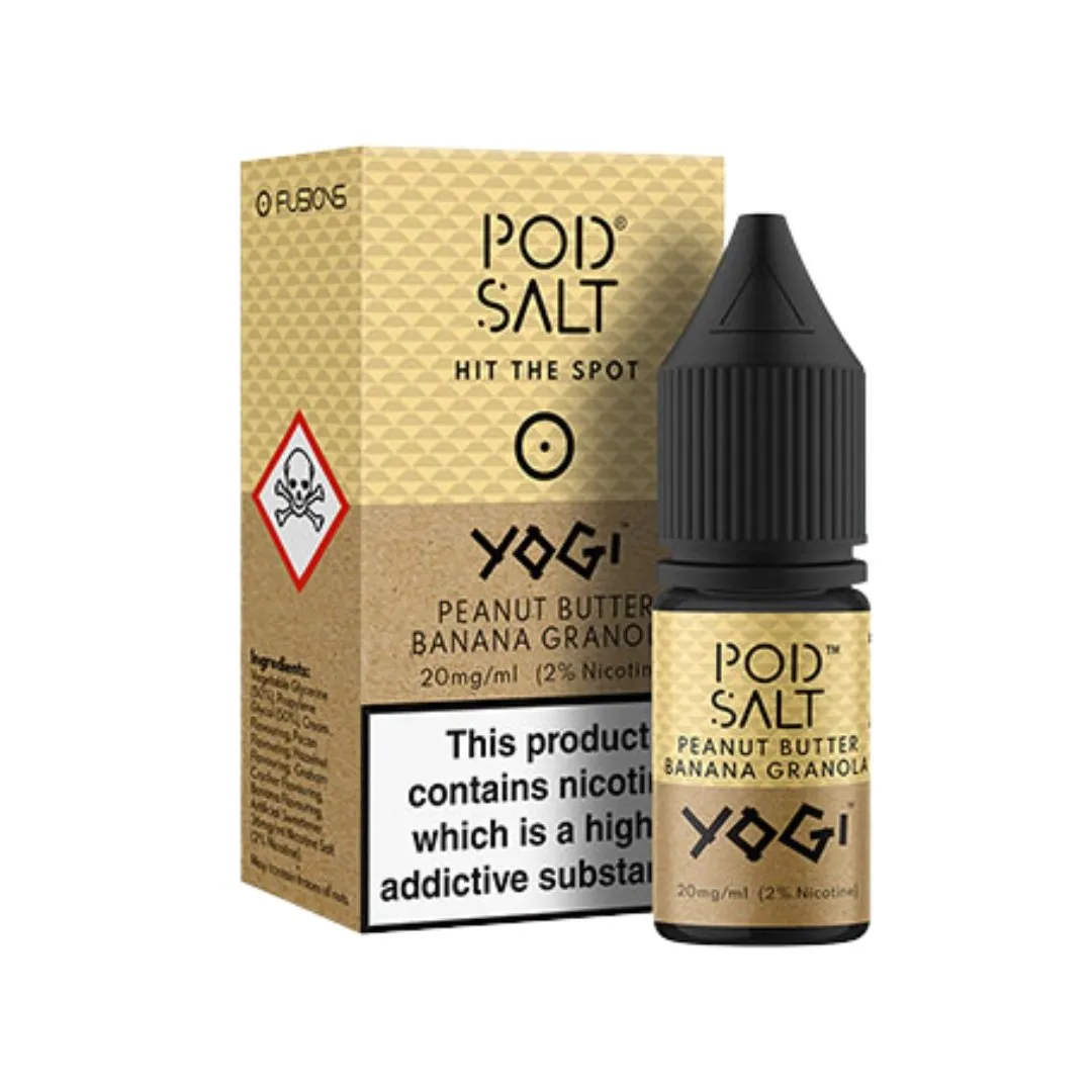 Peanut Butter Banana Granola by Pod Salt 10ml E-liquid